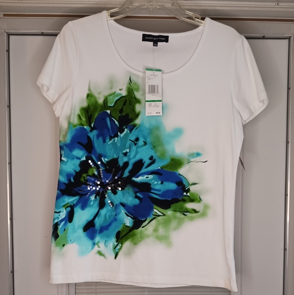 Jones New York Tops - 4 for $16 - NWT Jones New York Blue/White Top Size Large